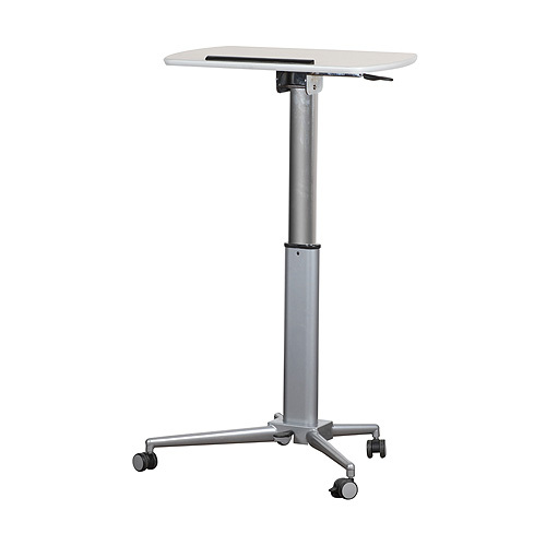 Height adjustable lectern and table - standing table position